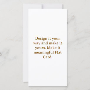 Crea tu tarjeta plana personalizada de 8" x 4"