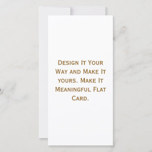 Crea tu tarjeta plana personalizada de 8" x 4"