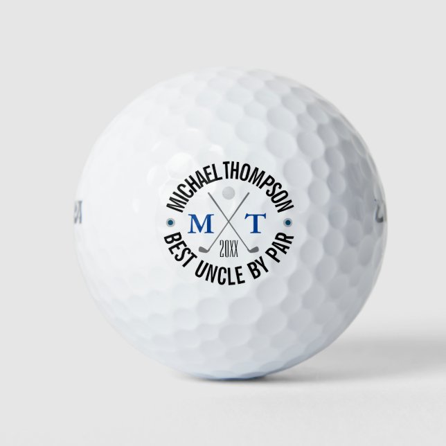 Crea tus mejores bolas de golf de tío Monograma (Anverso)