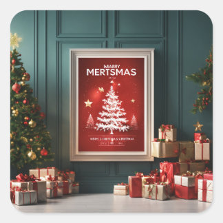 "Crea tus pegatinas navideñas Personalizados"