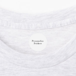 crea tus pegatinas redondas clásicas personalizada
