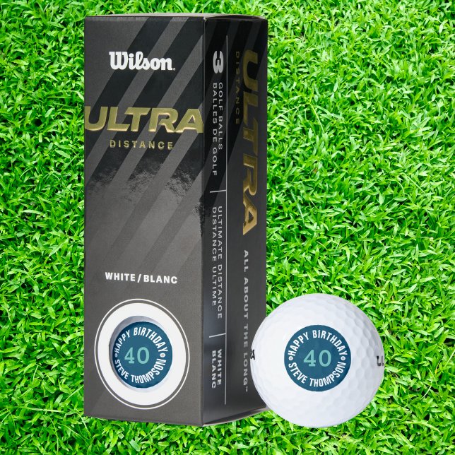 Crea tus propias bolas de golf Happy Birday Gift (Create your Own Happy Birthday Gift Golf Balls)