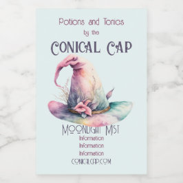 Crea tus propias hojas de Gorra de bruja arcoiris 