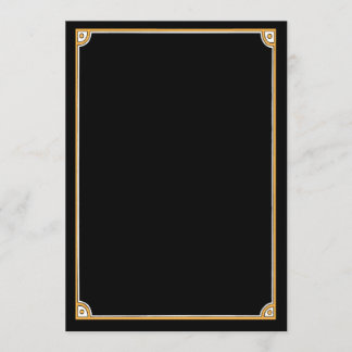 Crea tus Propias Invitaciones - Borde Negro y Dora