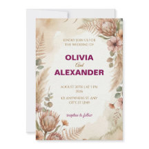 Crea tus propias invitaciones de boda bohemias