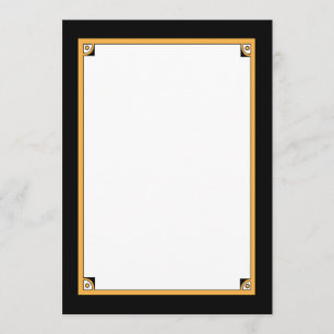 Crea tus Propias Invitaciones - Negro, Blanco y Do