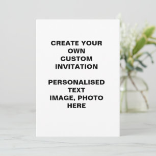 Crea tus propias invitaciones personalizadas hecha