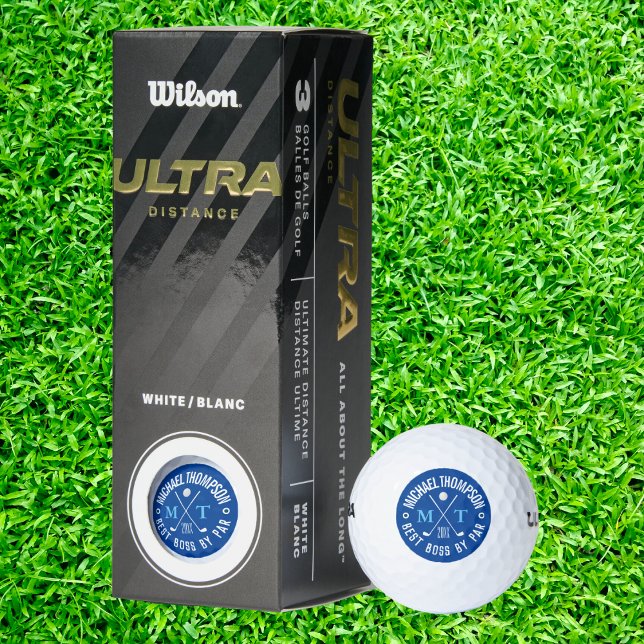 Crea tus propias mejores bolas de golf Monograma B (Create Your Own Best Boss Monogram Golf Balls)