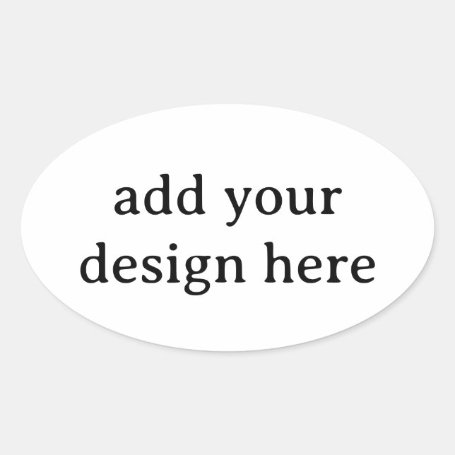 Crea tus propias pegatinas ovaladas simples de 4,5 (Anverso)