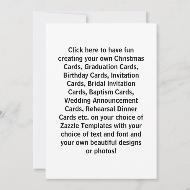 Crea tus Propias Tarjetas de Diseño y Invitaciones (Anverso)