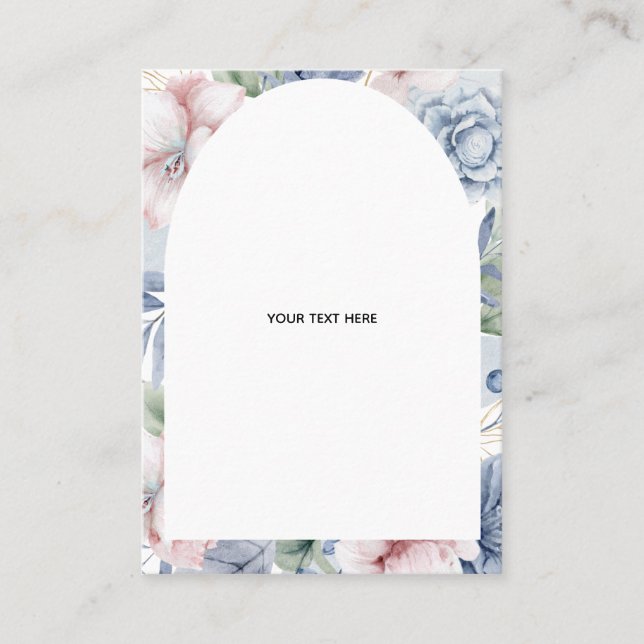 Crea tus propias tarjetas de presentación florales (Anverso)