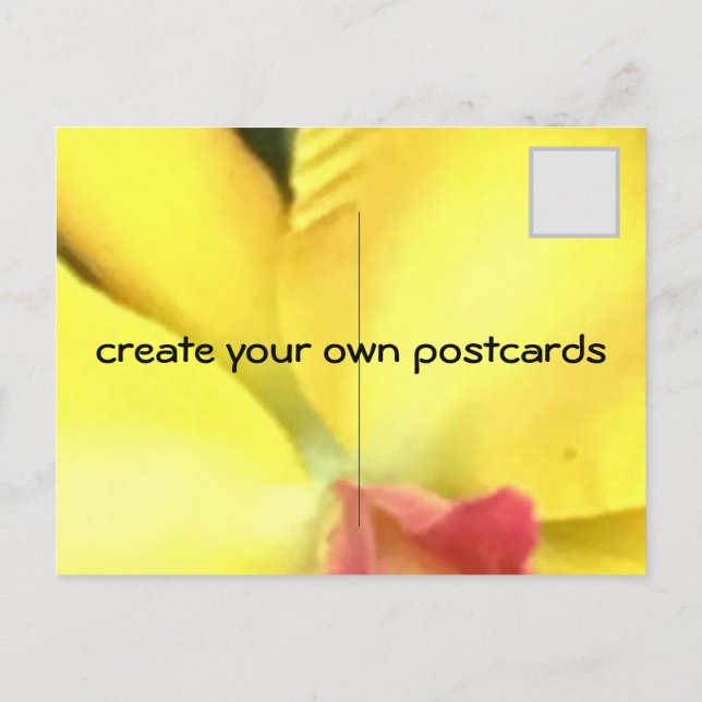 CREA TUS PROPIAS TARJETAS POSTALES (Reverso)