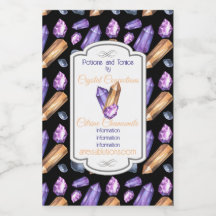 Crea tus propios cristales morados y dorados