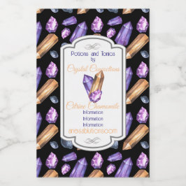 Crea tus propios cristales morados y dorados