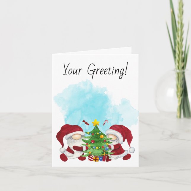 Crea tus propios gnomos de árbol de navidad (Anverso)