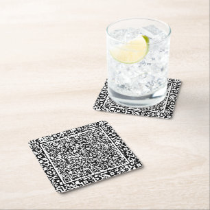 Crea tus propios posavasos de papel con código QR