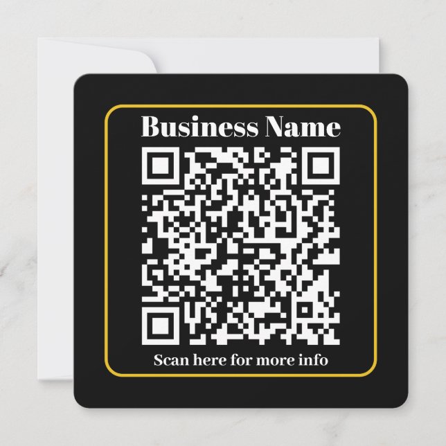 Crea un código QR empresarial escaneable al instan (Anverso)