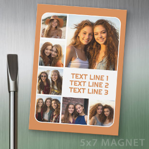 Crea un collage de fotos con 7 imágenes - Imán
