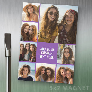 Crea un collage de fotos con 8 fotos - imán