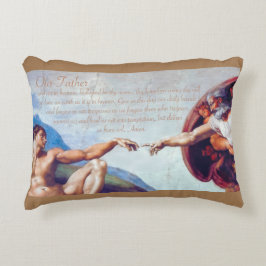 Creación - Cojín decorativo de oración de nuestro 