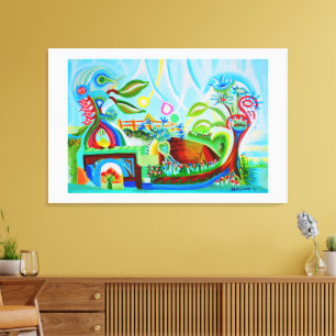 creación de campo arte acrílico