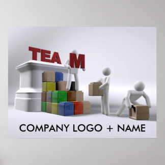 Creación de equipos (personalizable) posters de va