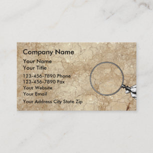 Creación de tarjetas de visita para inspector