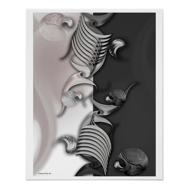 "Creación reflectante", Poster brillante (Anverso)