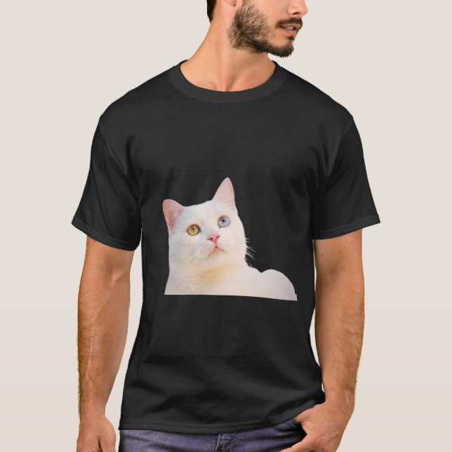 Creaciones de camisetas para gatos diseñadas con p (Anverso)