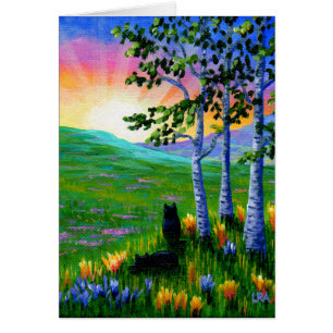 Creaciones de paisajes de atardecer coloridas para