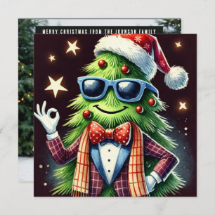 Creado árbol de Navidad feliz