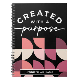 Creado con un propósito para un cuaderno cristiano