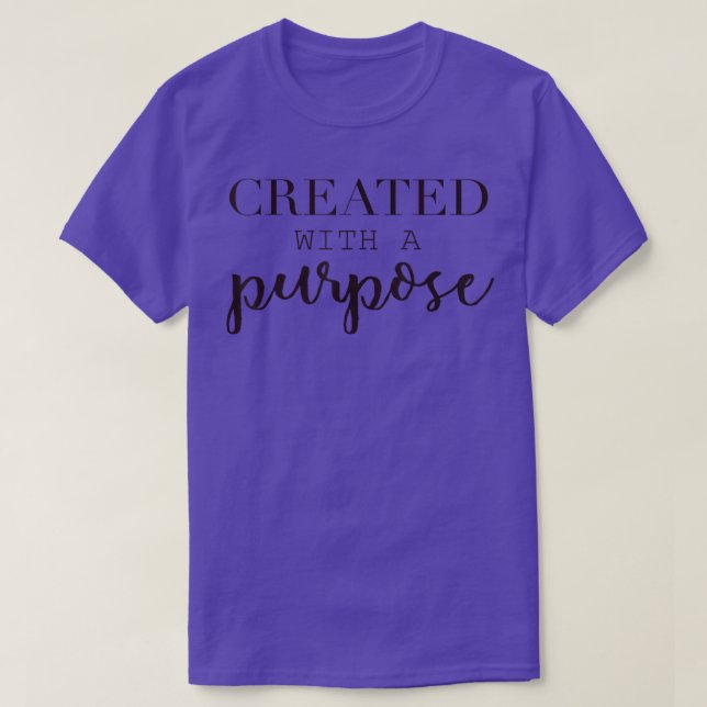 Creado con una camiseta con propósito (Diseño del anverso)
