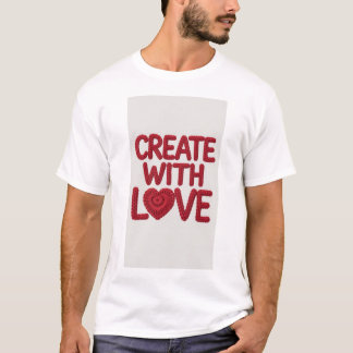 Creado con una camiseta de amor