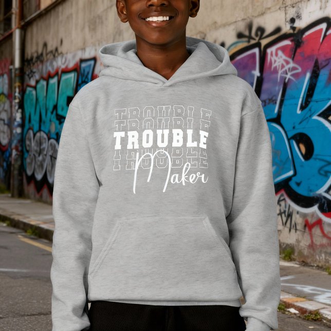 Creador de problemas (kids hoodie trouble maker)