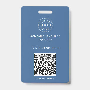 Creador de Tarjeta de Identificación Azul Moderna 