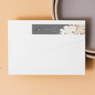 Cream Pampas Boda de carbón vegetal de hierba