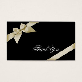 Cream Ribbon Gracias Minicard