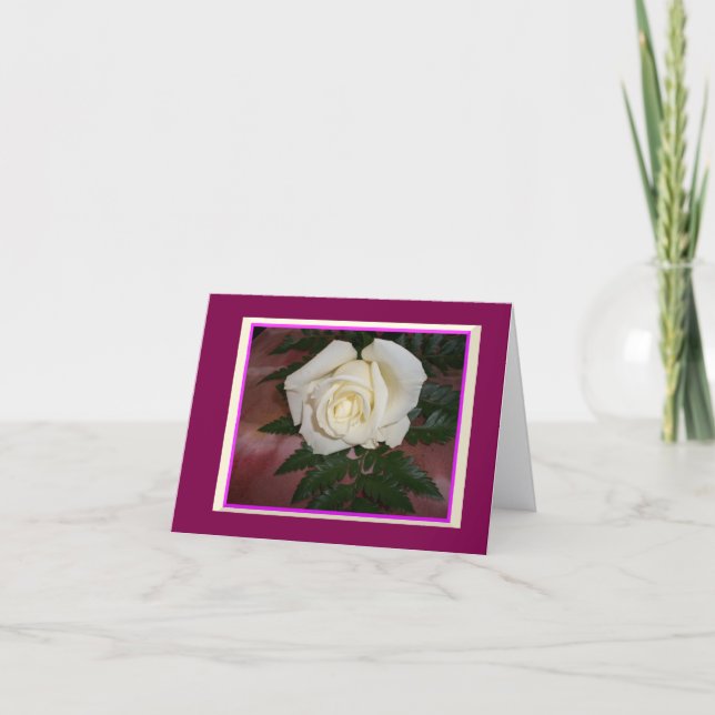 Cream Rose Note Cards (Anverso)