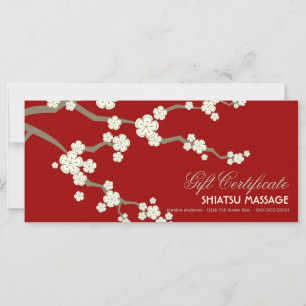 Cream Sakura cerezo florecimiento certificado de r