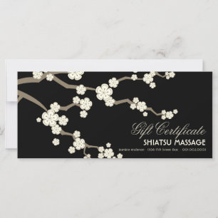 Cream Sakura Cherry Blossoms Certificado de regalo