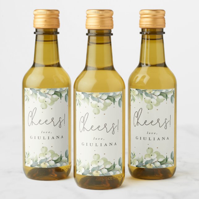 Cream Snowberry + Eucalyptus Bachelorette Mini (Botellas)