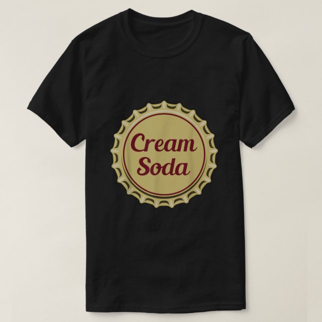 Cream Soda fizzy botella de bebida top (Diseño del anverso)