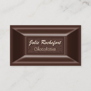 Creamy Dark Chocolate Chocolatier tarjetas de nego