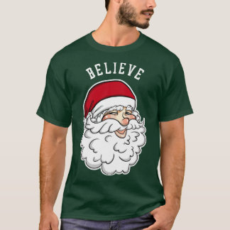 Créanlo gracioso Navidades de Santa  niño camiseta
