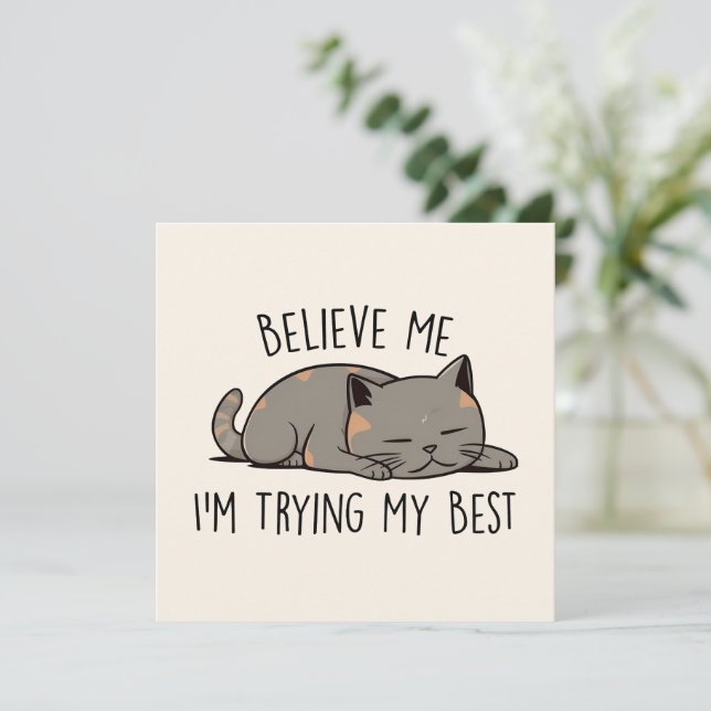 Créanme, estoy intentando lo mejor que puedo - Dor (Anverso de pie)