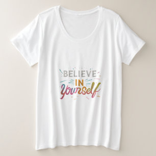 Créanse en la camiseta de tamaño más grande de las