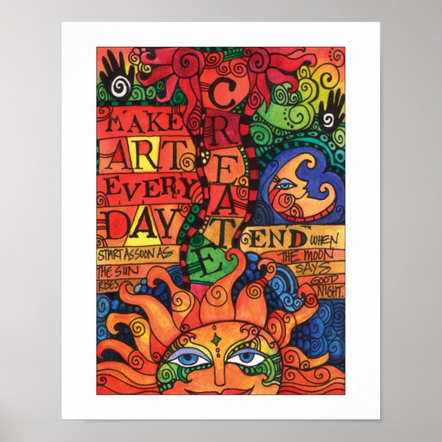 Crear arte todos los días (Frente)