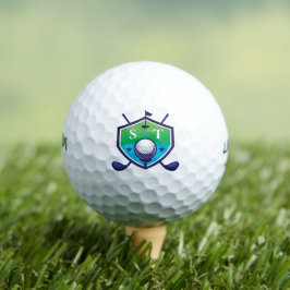 Crear buenas iniciales bolas de golf monograma