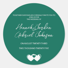 Crear calcomanía personalizada verde esmeralda